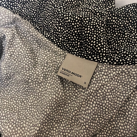 Vera Moda Black & White Polka Dot Romper - Size Small - Picture 6 of 9